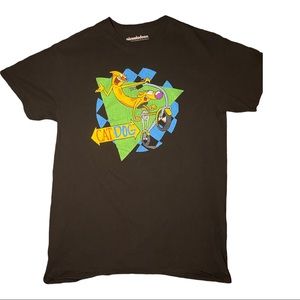 Nostalgic Nickelodeon Cat-Dog Graphic T-Shirt Y2K